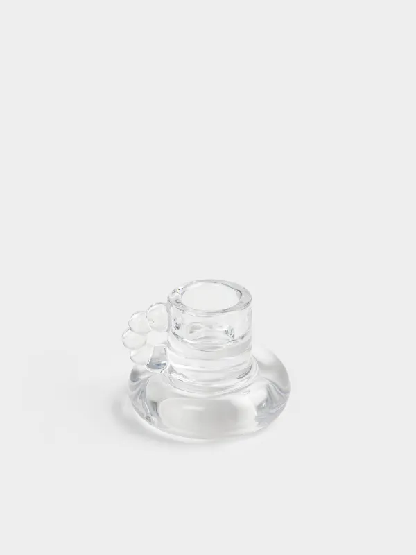 Подсвечник, 7x5 см, для тонкой свечи, Clear, image-2