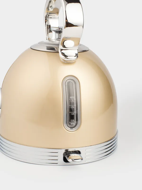 Чайник электрический, 1,7 л, 1850-2200 Вт, сталь/пластик, золотистый, Vintage kitchen, image-3