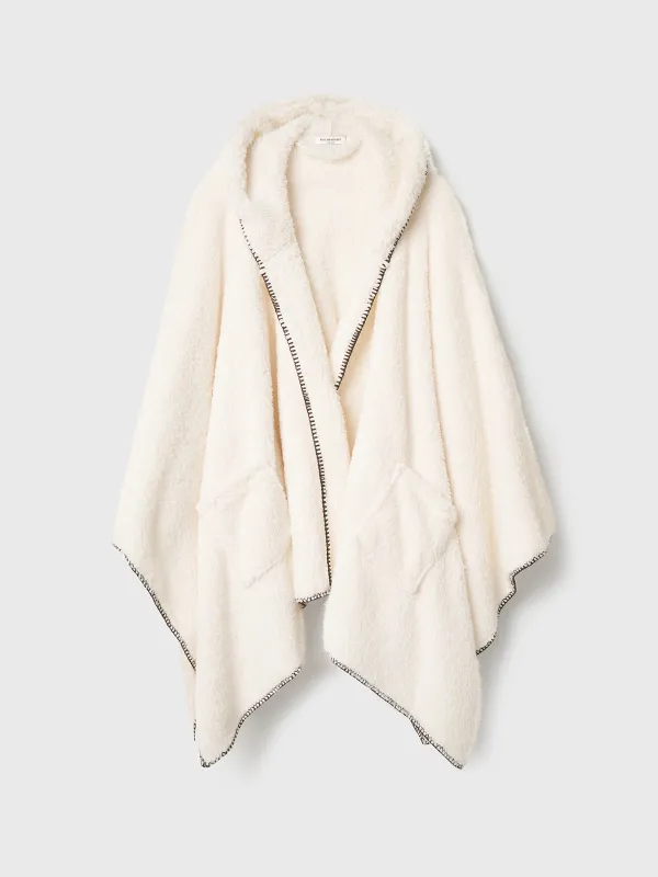 Пончо, молочное, Plush poncho, image-9