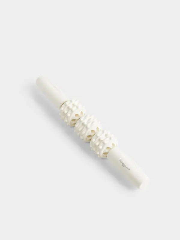 Ролик массажный, 31 см, для йоги и фитнеса, пластик, молочный, Sport, image-4