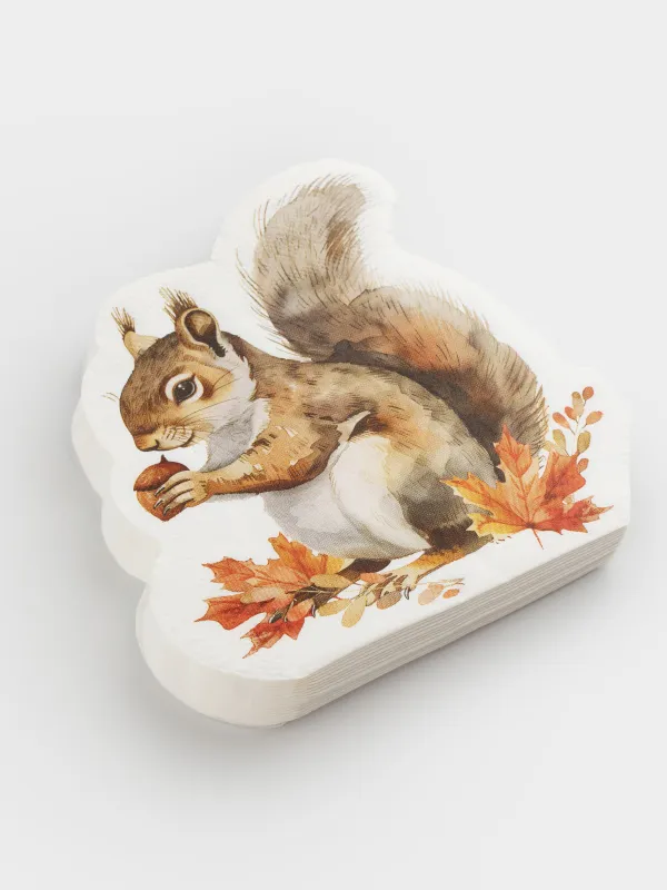 Салфетки бумажные, 28х32 см, 20 шт, фигурные, коричневые, Белка, Forest symphony, image-1