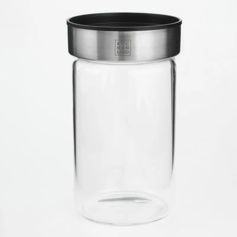 Банка для сыпучих продуктов, 750 мл, стекло Б/пластик, Comfort