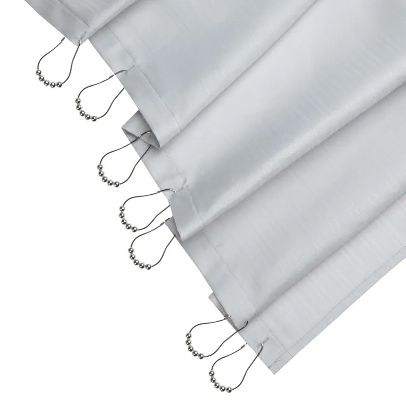 Штора для ванной, 180х180 см, с кольцами, полиэстер/металл, серая, Protection, image-4