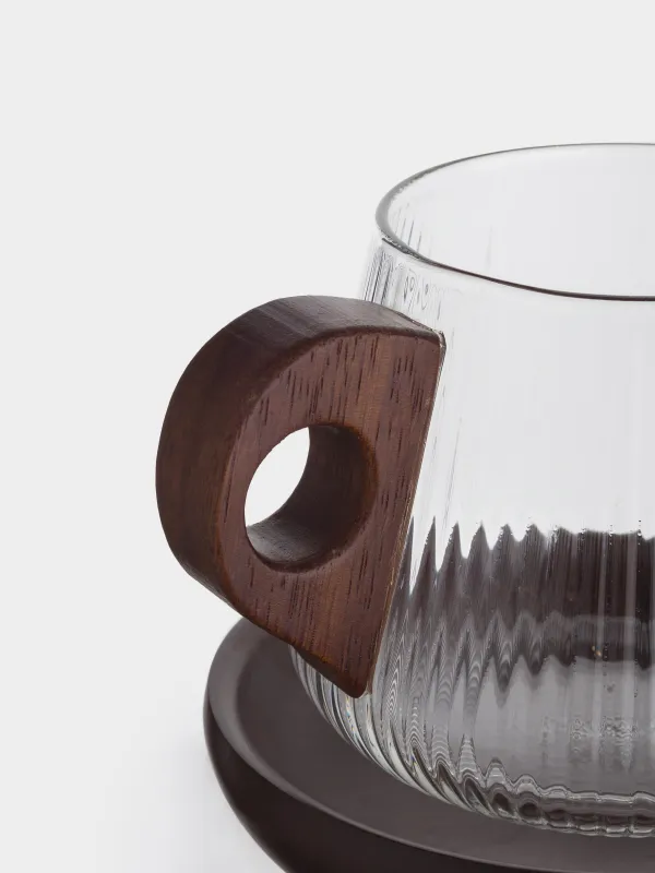 Кружка, 460 мл, на подставке, Ribby wood, image-2