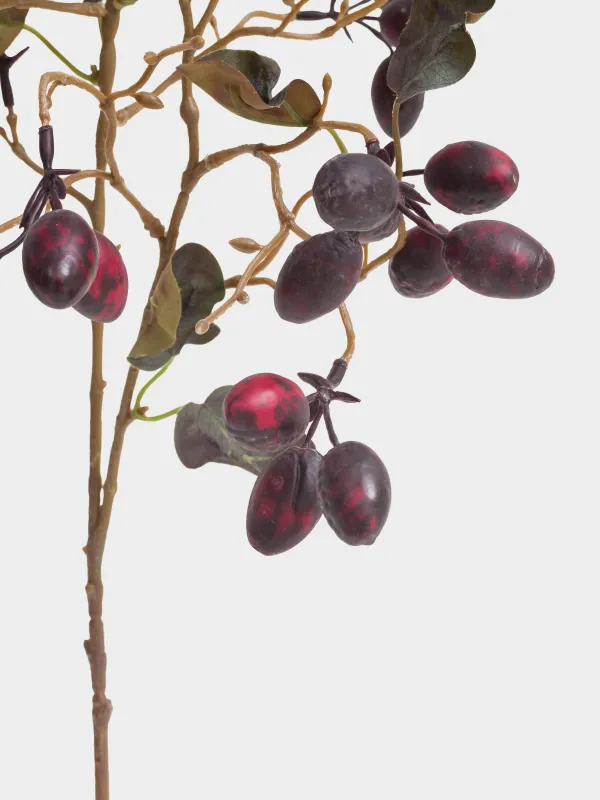 Ветка декоративная, 85 см, пенопласт/полиэтилен, Кизил, Fruit decor, image-2