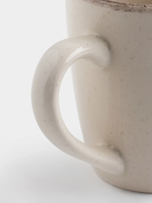 Кружка, 360 мл, 2 шт, керамика R, бежевая, в крапинку, Speckled glaze, image-5