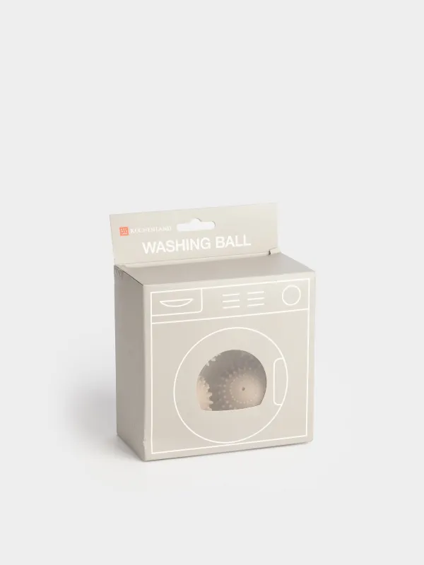 Шарик для стирки, 6 см, 4 шт, ПВХ, бежевый, Круг, Washing ball, image-3