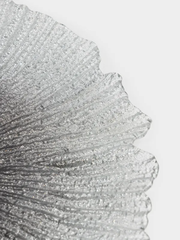 Блюдо, 34х2 см, стекло Р, серебристо-серый градиент, Verge gradient, image-2