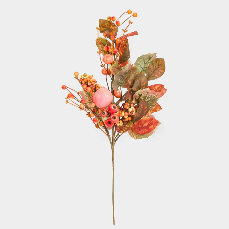 Ветка декоративная, 63 см, полиэстер/пенопласт, Осенний урожай, Forest symphony decor