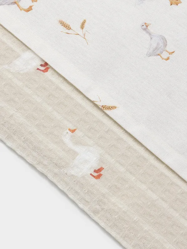 Полотенце кухонное, бежевое, Poultry, image-1