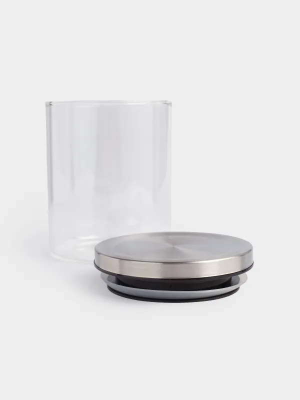 Набор банок для продуктов, 3 шт, стекло Б/металл, Comfort, image-3