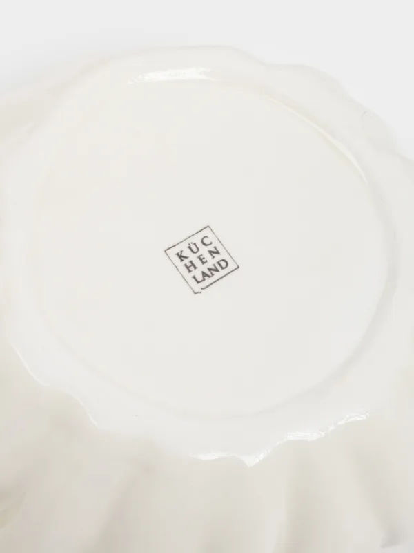 Салатник, 16х6 см, 580 мл, керамика, молочно-золотистый, Еж, Golden glow, image-4