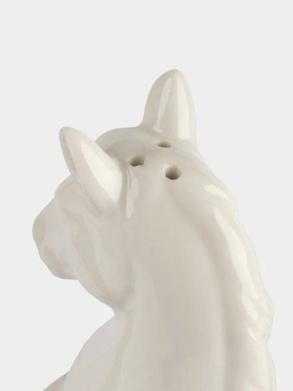 Емкость для соли или перца, 9 см, фарфор P, белая, Конь, Horse white, image-3