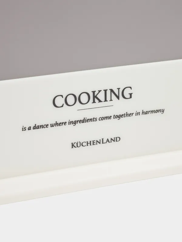 Доска разделочная, 29х19 см, 4 шт, в подставке, пластик, бежевый микс, Course, image-3