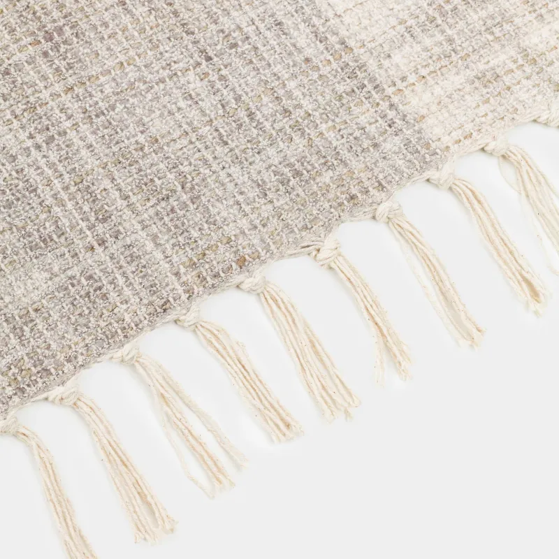 Ковер, 150х200 см, c бахромой, хлопок/джут/полиэстер, бежевый, Abstract, image-3