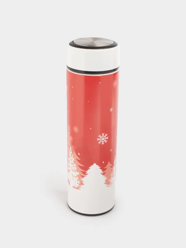Термос, 500 мл, сталь/пластик, красный, Dear Santa, Joy, image-0