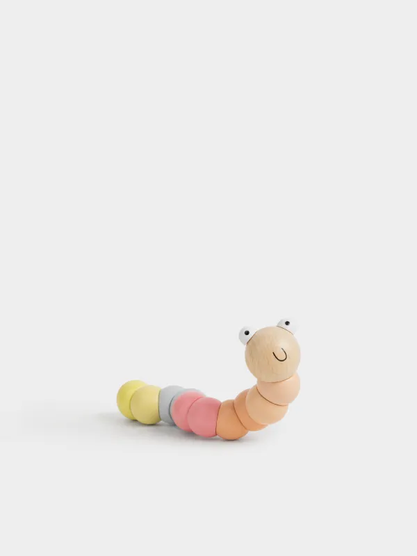 Игрушка, 17 см, дергунчик, Гусеница, Kiddy, image-0
