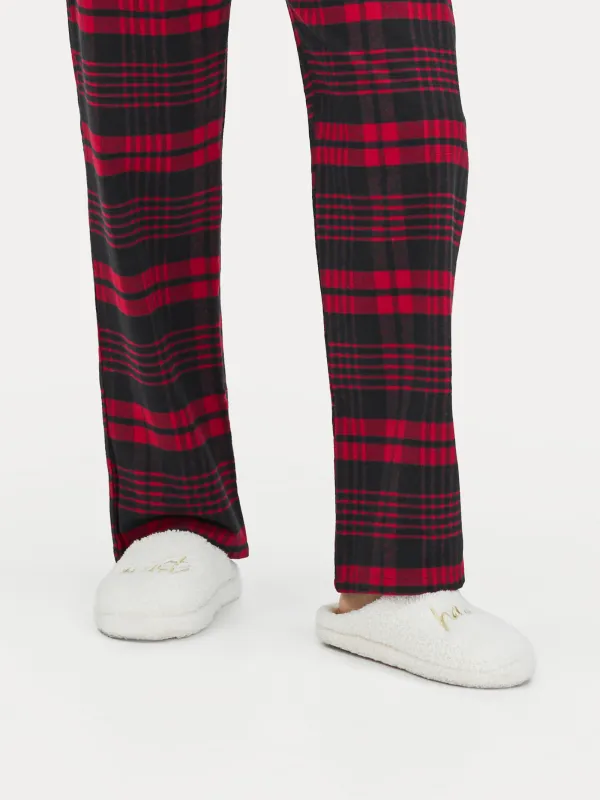 Тапочки женские, домашние, флис/нейлон, молочно-коричневые, Needed, image-5