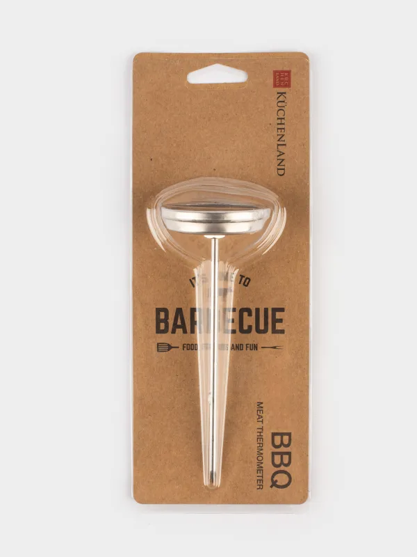 Термометр пищевой, 13 см, для мясных блюд, сталь, BBQ, image-4