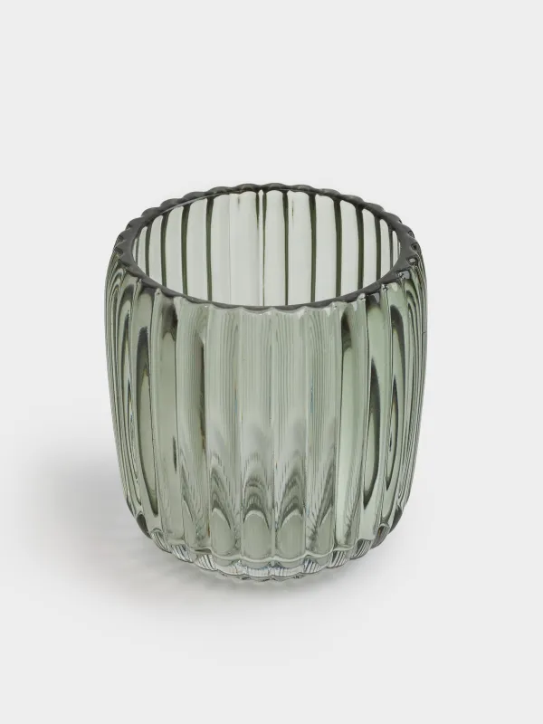 Стакан для ванной комнаты, 9 см, стекло, зеленый, Artemis, image-1