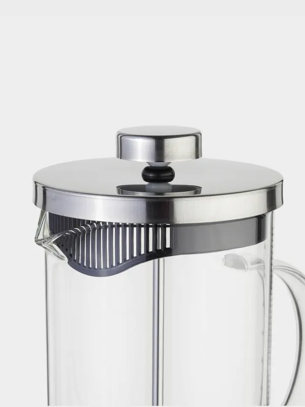 Френч-пресс, 600 мл, с мерной шкалой, стекло Б/сталь, Comfort, image-2