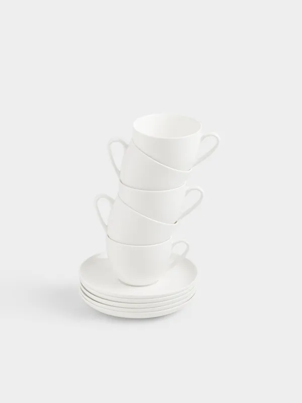 Пара чайная, на 6 персон, 250 мл, Ideal white, image-1