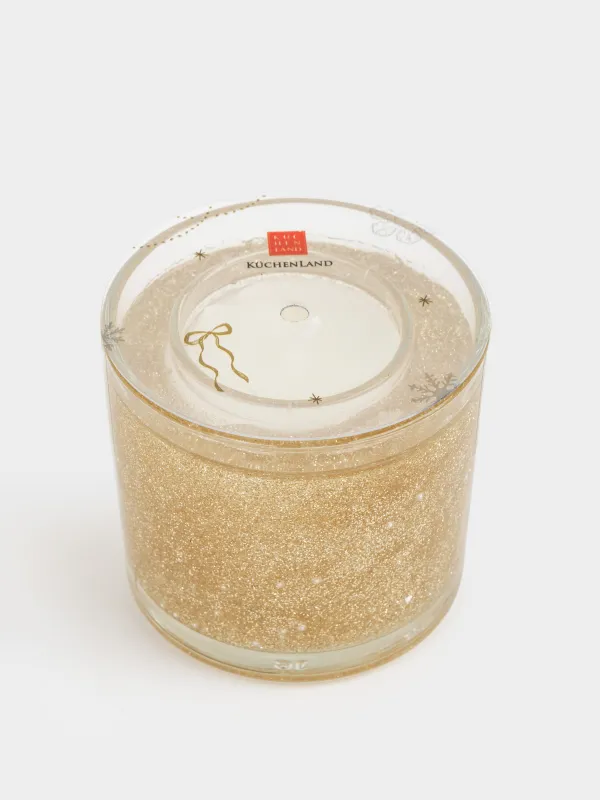 Свеча, 8 см, в подсвечнике, с блестками, Sparkle, image-3