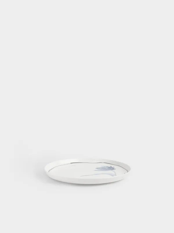 Тарелка закусочная, 20 см, фарфор F, белая, Цветок, Sicily, image-5