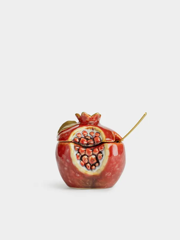 Сахарница, ... мл, 9 см, с ложкой, Гранат, Pomegranate, image-0