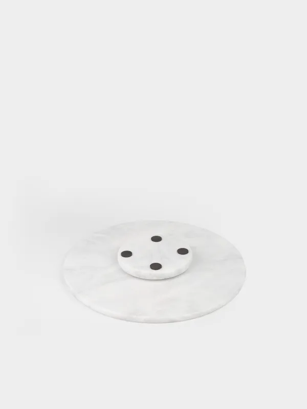 Блюдо сервировочное, 30 см, вращающееся, Marble, image-4