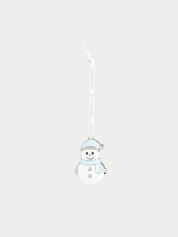 Игрушка елочная, 5 см, Снеговик в шапке, Figure christmas, image-1