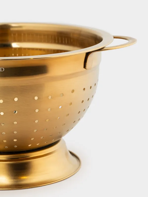 Дуршлаг, 18 см, с ручками, Classic gold, image-2