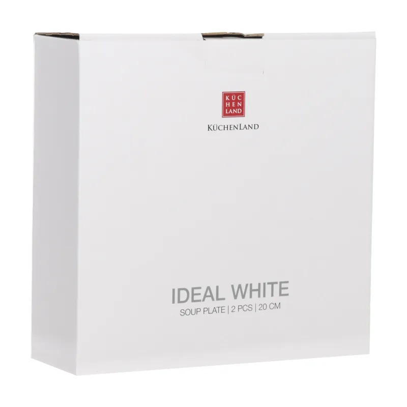 Тарелка суповая, 20 см, 2 шт, 900 мл, фарфор F, белая, Ideal white, image-3