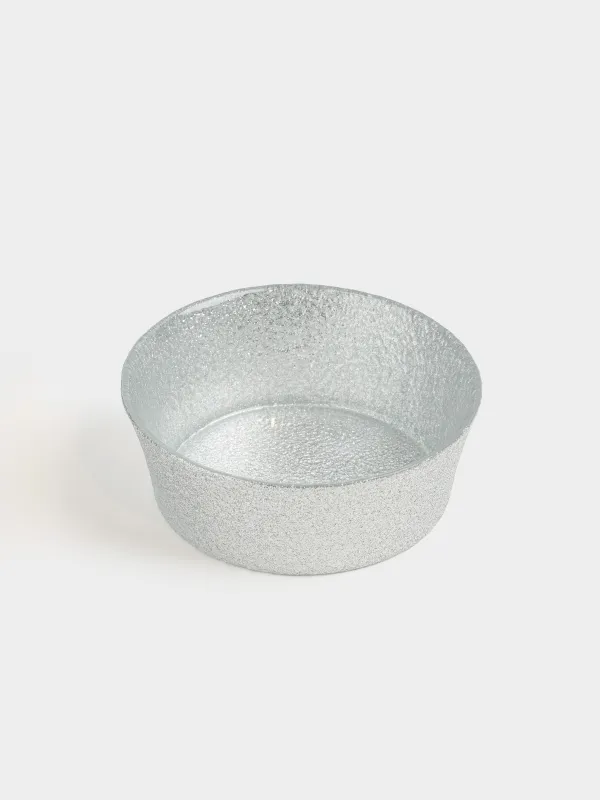 Пиала, 14х5 см, 450 мл, стекло Р, серебристая, Cracle, image-2