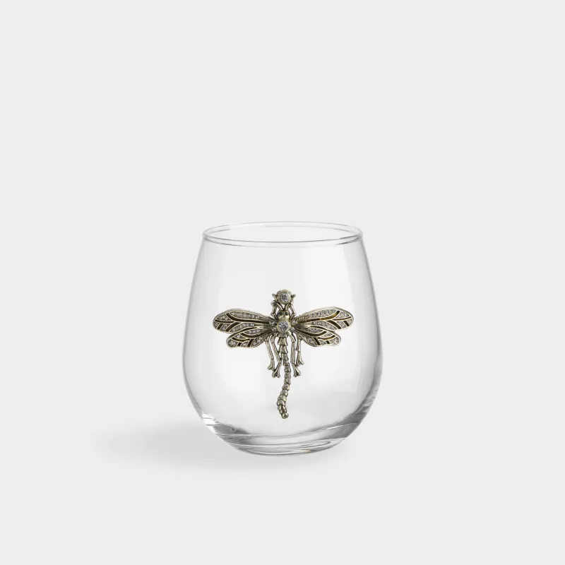 Стакан, 10 см, 480 мл, стекло Б/металл, Стрекоза, Lux elements
