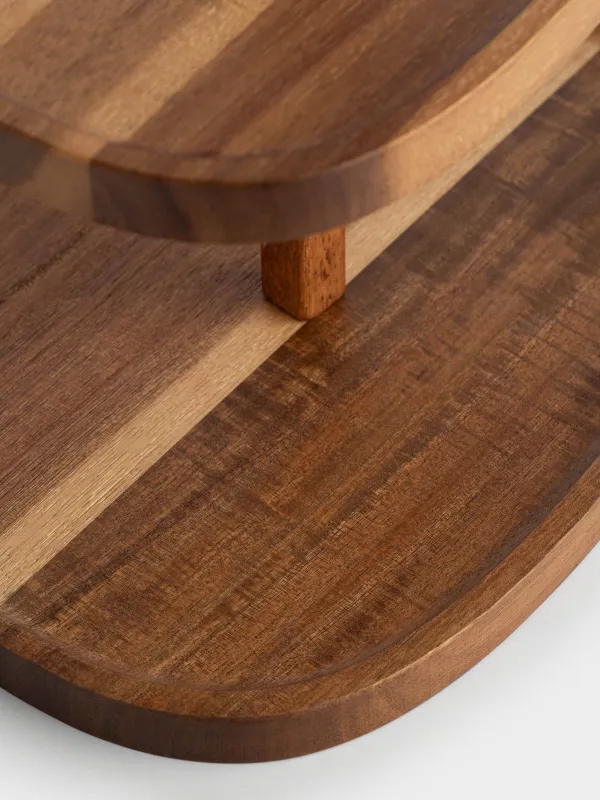 Подставка для пирожных, 26х18/24 см, 2 яруса, дерево, Noble tree, image-3