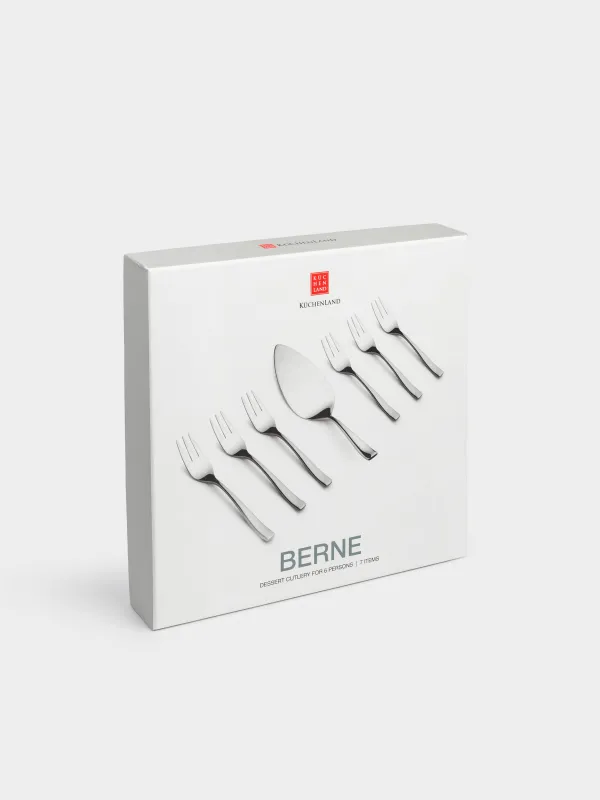 Столовые приборы десертные, 6 перс, 7 пр, сталь, Berne, image-7