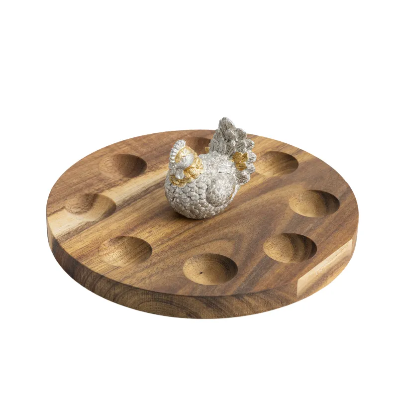 Блюдо пасхальное, 18х6 см, 8 отделений, Курочка, Noble tree, image-6