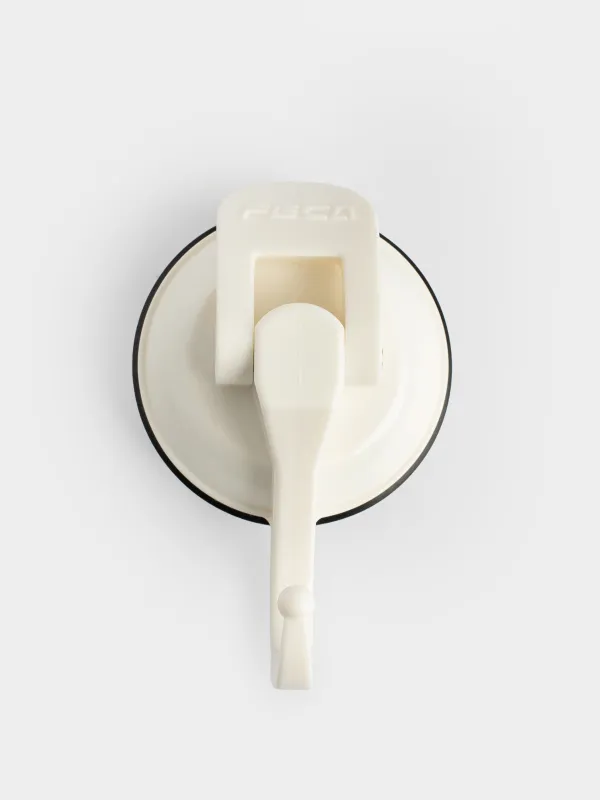 Крючок на вакуумной присоске, 7 см, пластик, белый, Feca, image-0