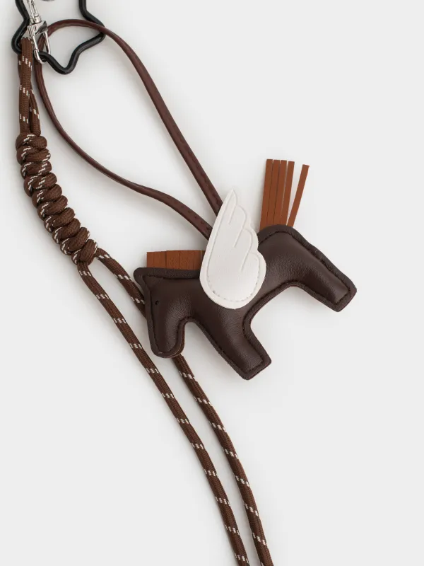 Брелок, 10 см, полиуретан/полиэстер/металл, коричневый, Пегас, Keychain toy, image-1