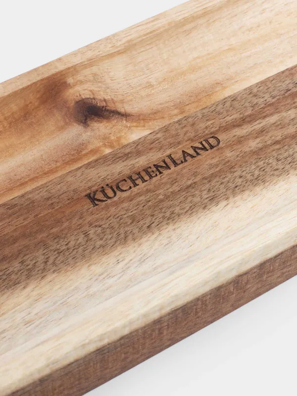 Блюдо сервировочное, 35x11 см, с ручками, Noble tree, image-3