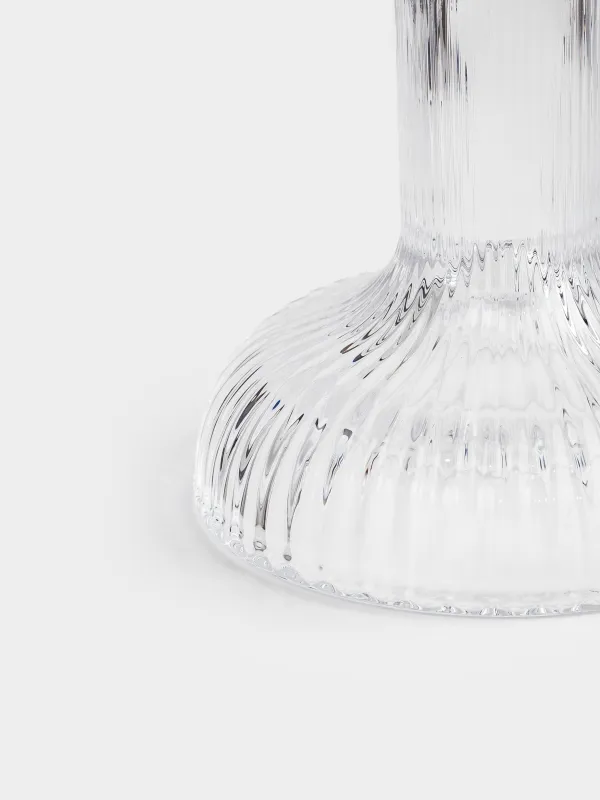 Подсвечник, 12 см, для одной свечи, на ножке, стекло, Ribedic, image-2