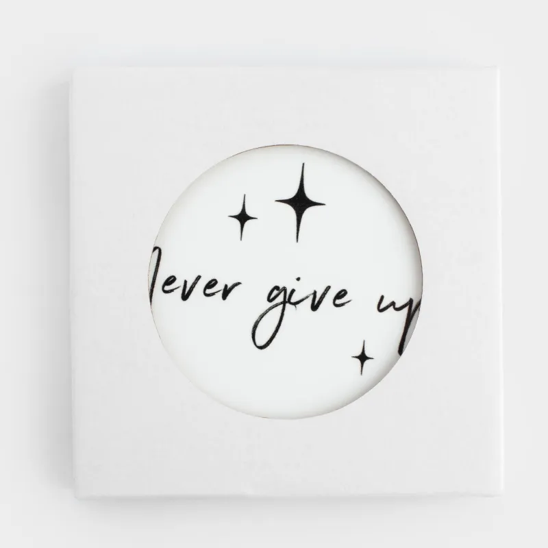 Подставка под кружку, 11 см, круглая, керамика/пробка, белая, Scroll, image-3