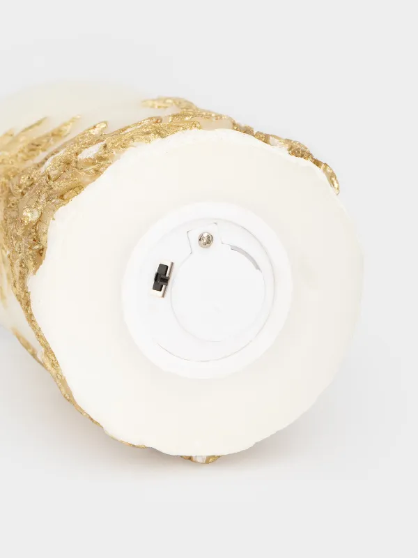 Свеча электрическая, 15 см, молочно-золотистая, Flameless, image-3