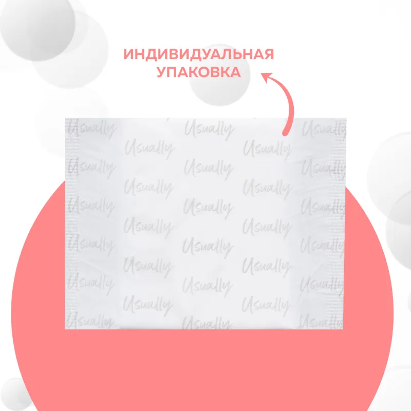 Прокладки гигиенические, 24 см, 10 шт, с крылышками, Normal, Usually, image-3