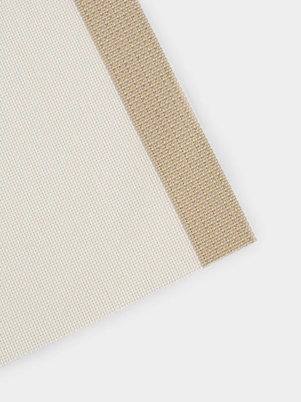 Салфетка под приборы, 30x45 см, Золотистые края, Solid, image-3