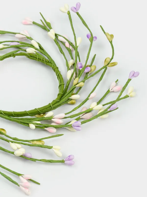 Венок для свечи, 8/18 см, пластик/металл, Цветные бусины, Easter decor, image-1