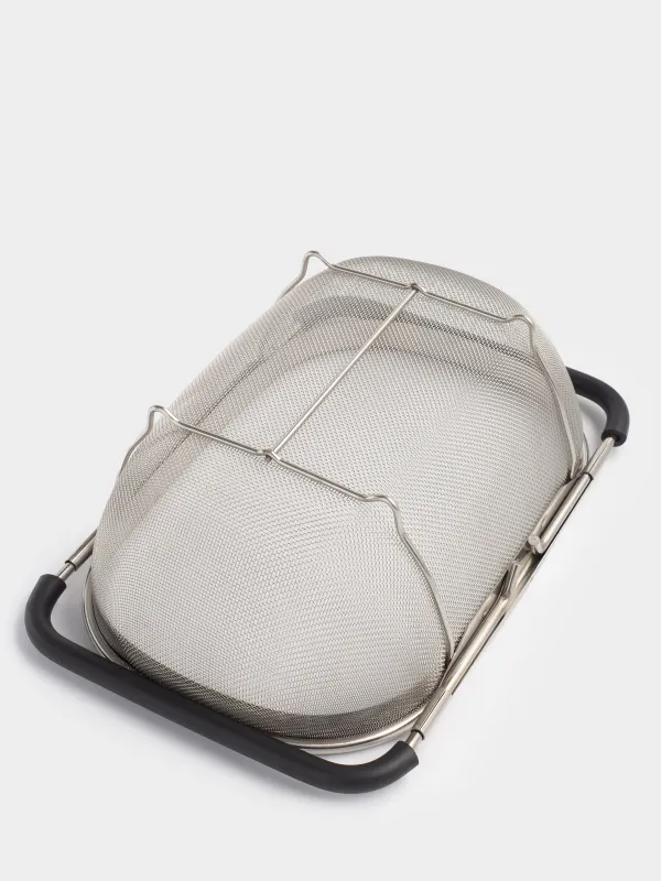 Дуршлаг, 27/40х18 см, на раковину, раздвижной, сталь/ПВХ, черный, Tammy, image-3