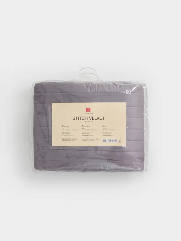 Покрывало, 220х240 см, стеганое, Stitch velvet, image-6