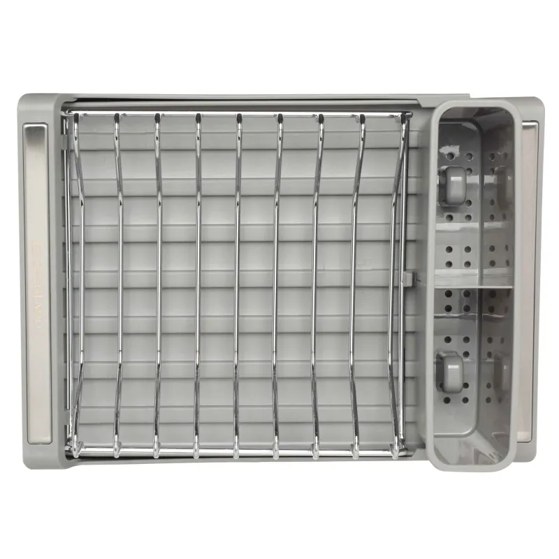 Сушилка для посуды, 28/47х20 см, с раздвижным поддоном, сталь/пластик, серая, Drying new, image-2